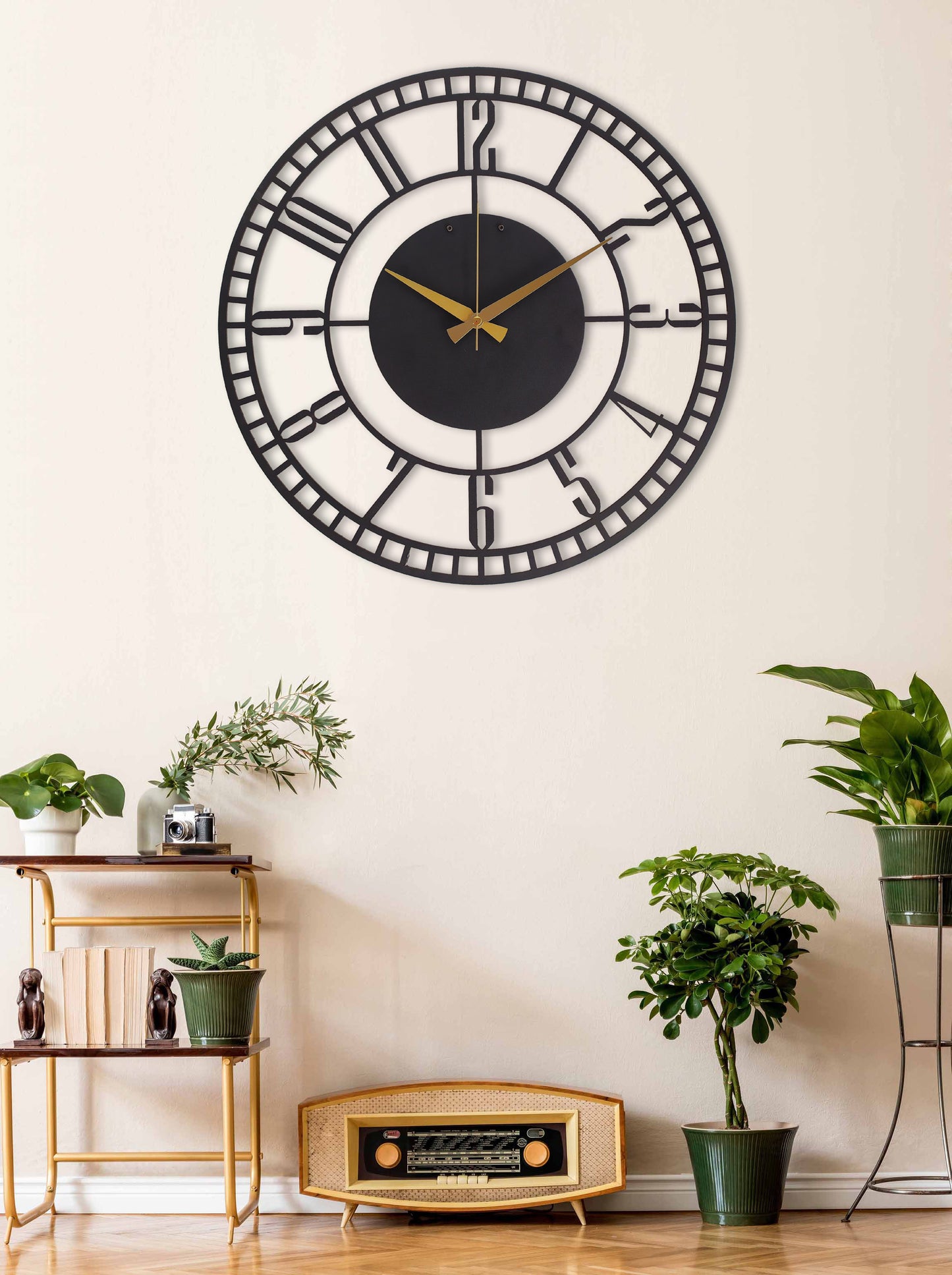 13-Dekoratif Metal Duvar Saati