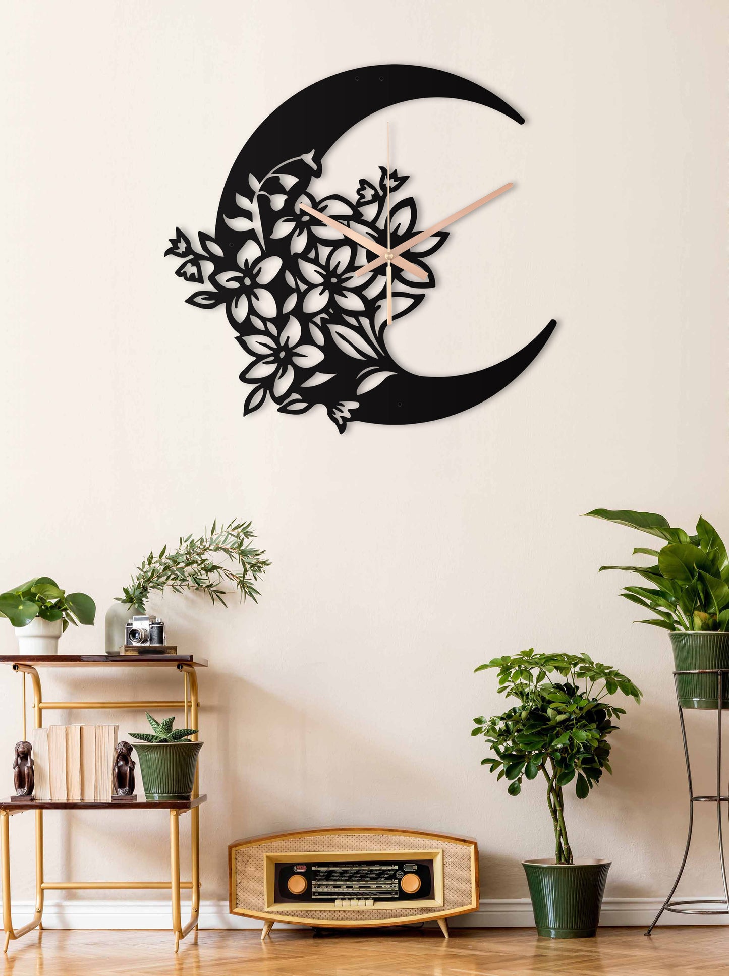 126-Dekoratif Metal Duvar Saati