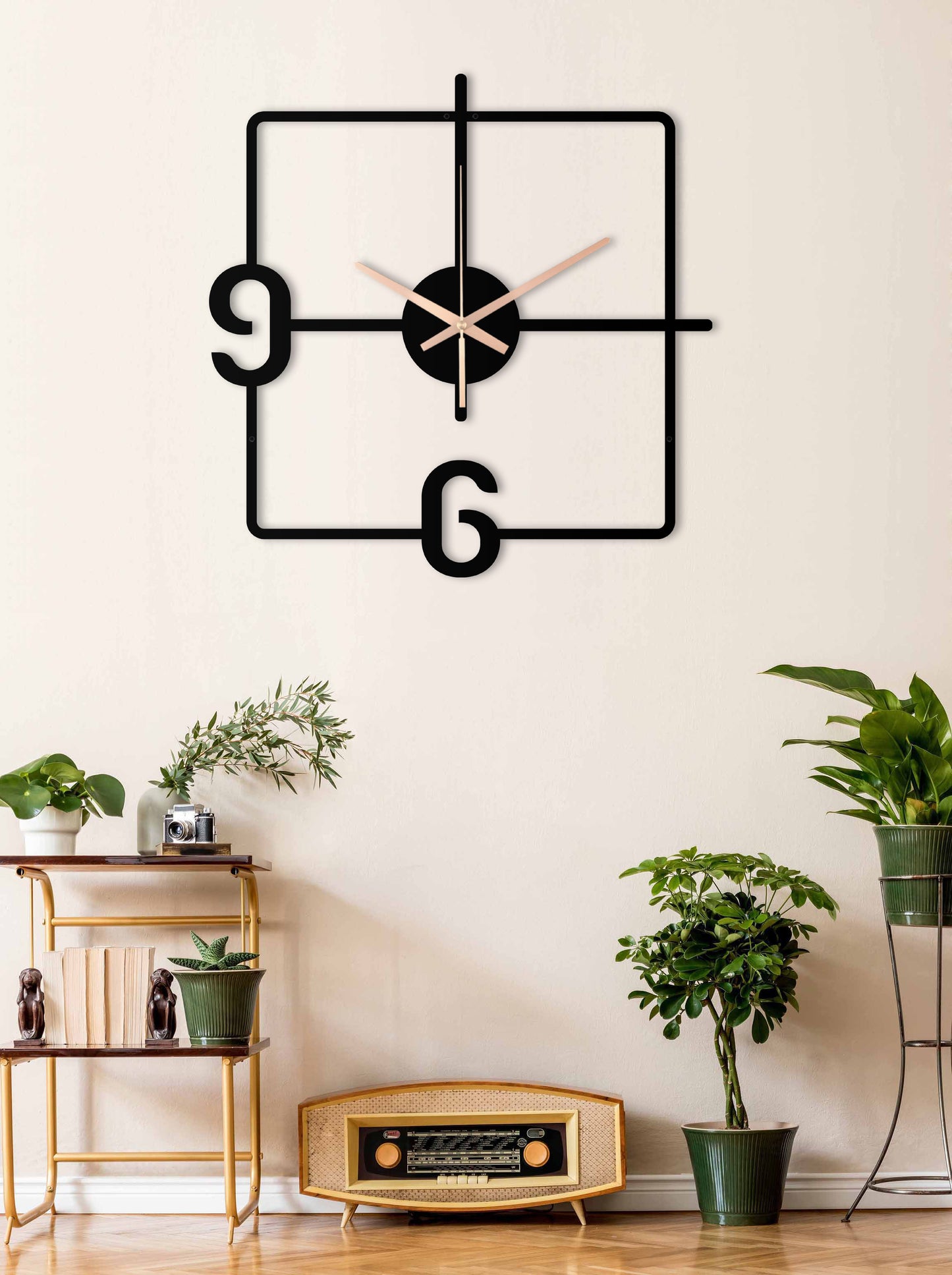 148-Dekoratif Metal Duvar Saati