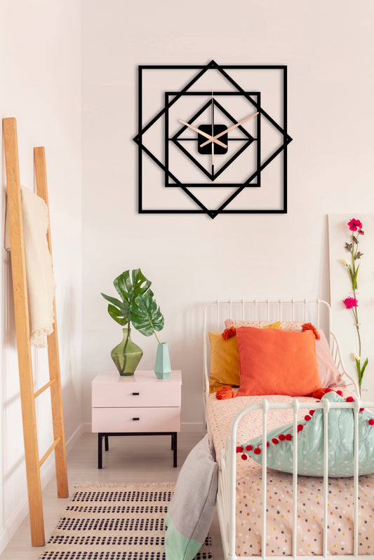 168-Dekoratif Metal Duvar Saati