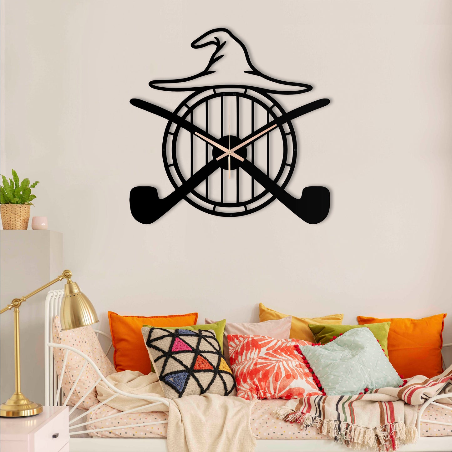 201-Dekoratif Metal Duvar Saati