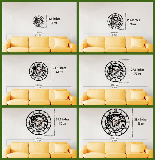 224-Dekoratif Metal Duvar Saati