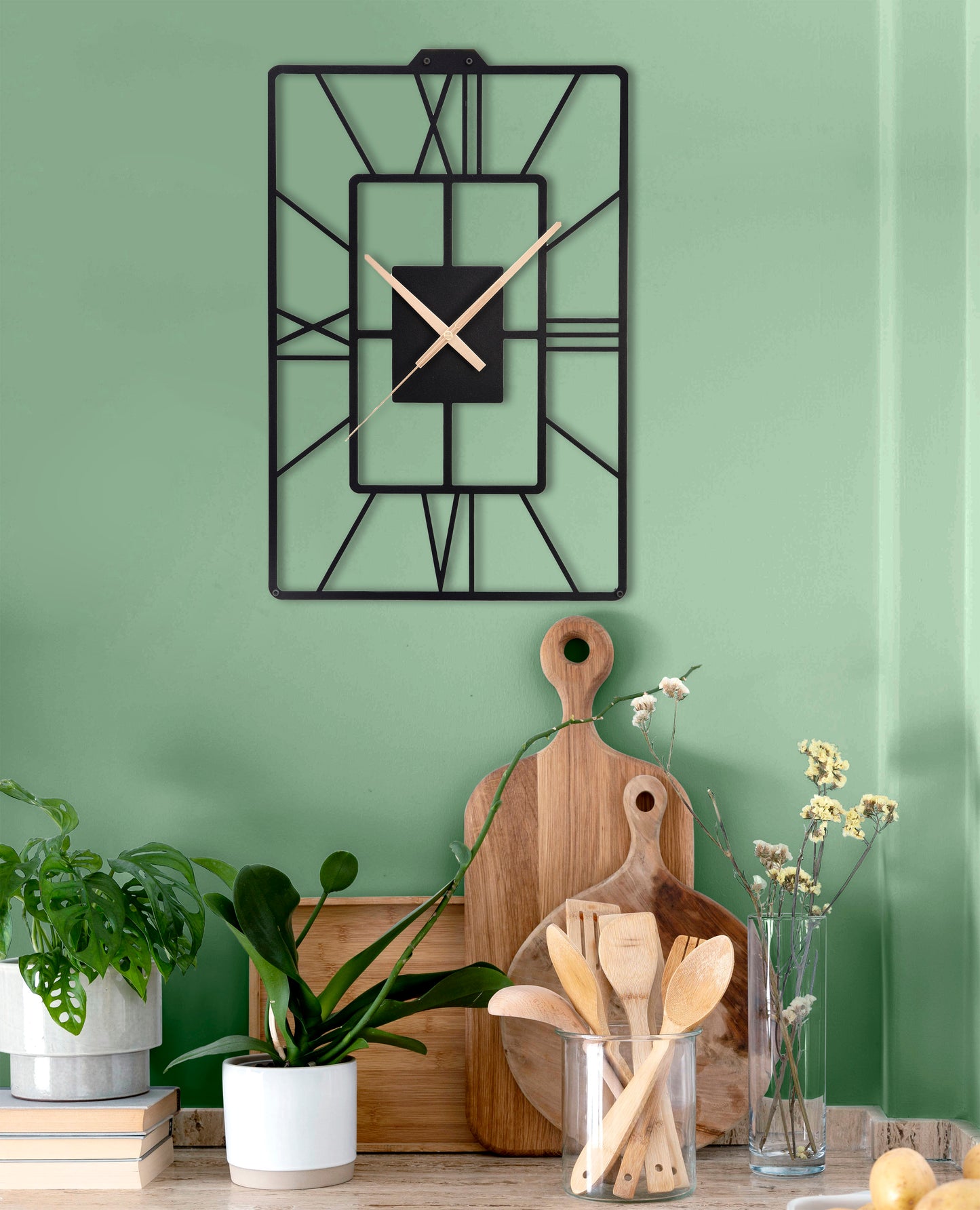 7-Dekoratif Metal Duvar Saati