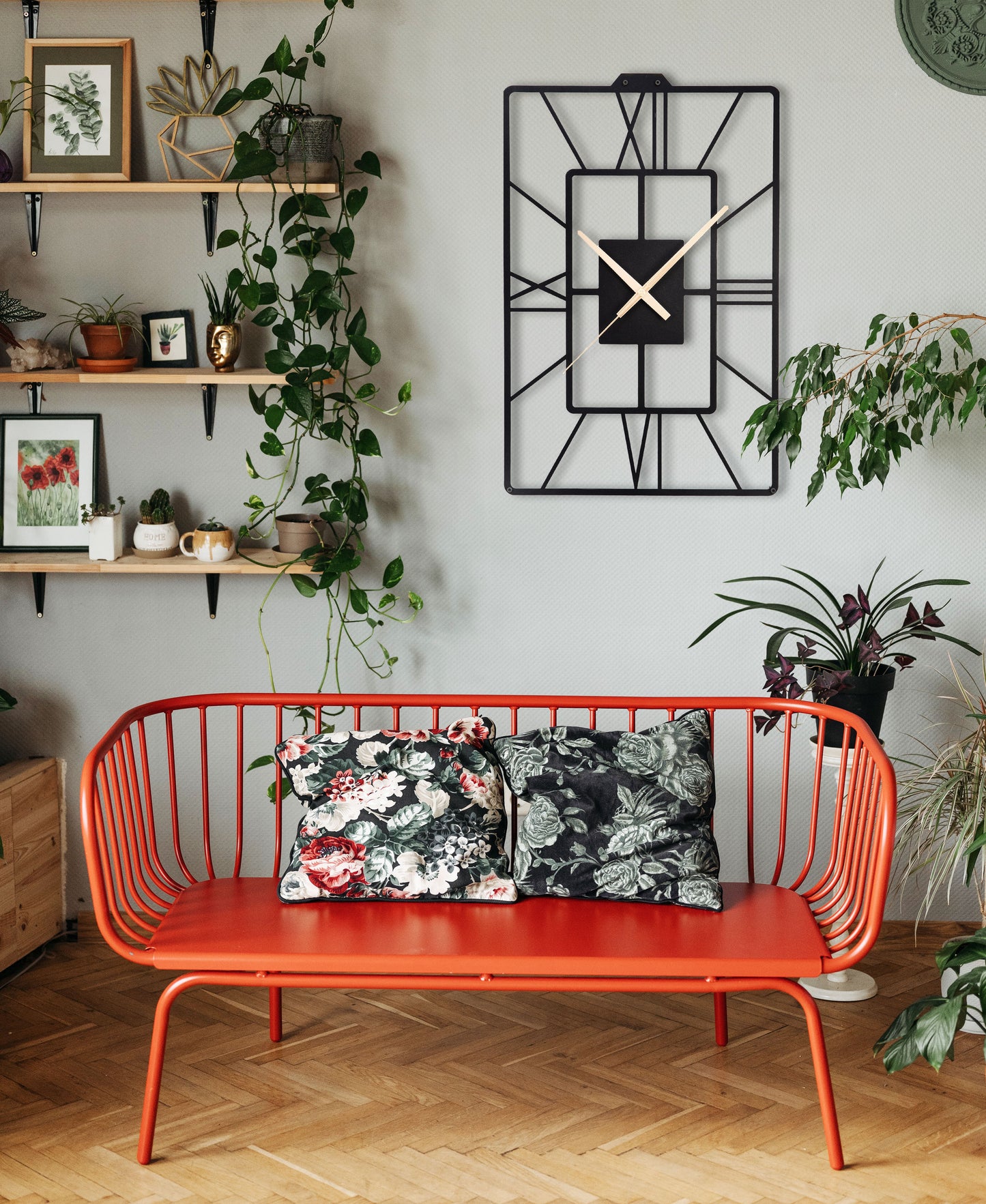 7-Dekoratif Metal Duvar Saati