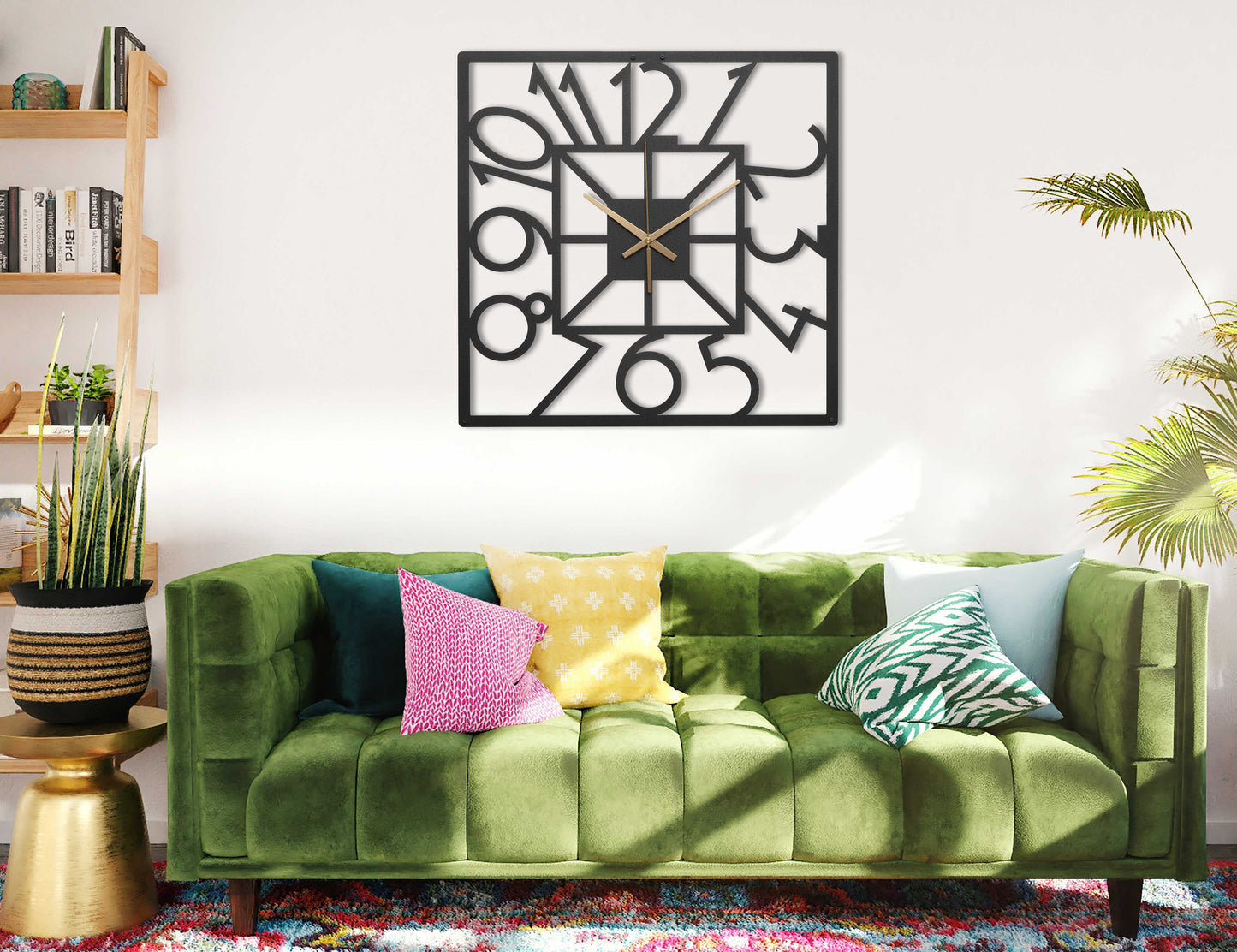 8-Dekoratif Metal Duvar Saati