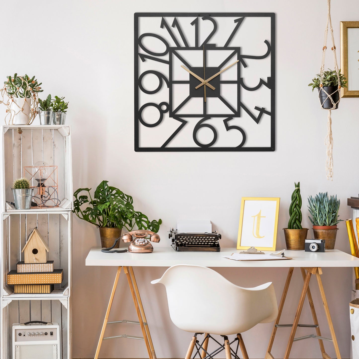 8-Dekoratif Metal Duvar Saati