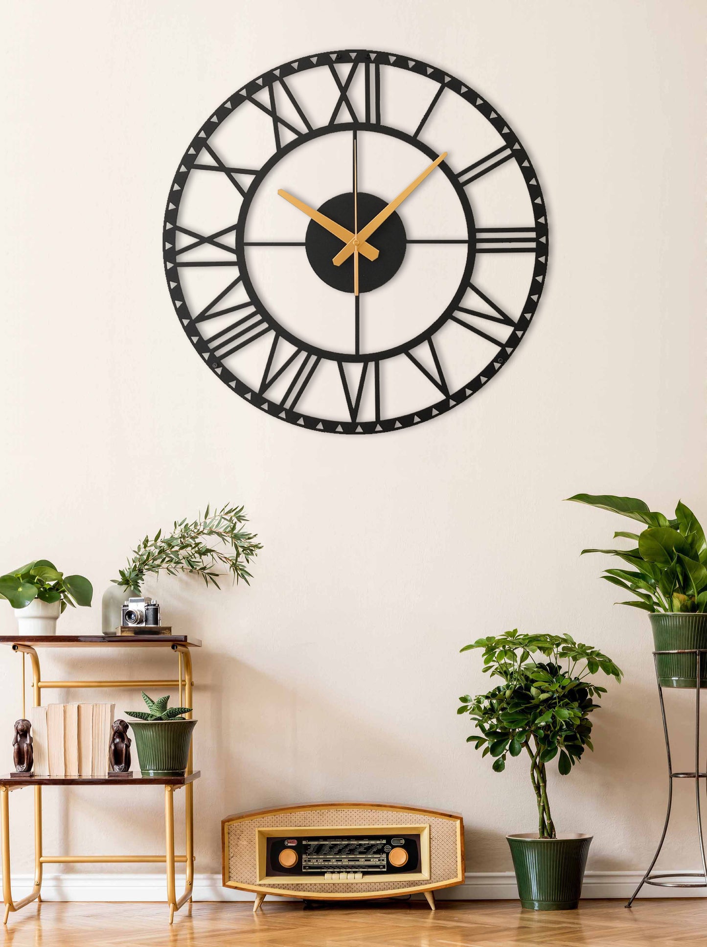 9-Dekoratif Metal Duvar Saati