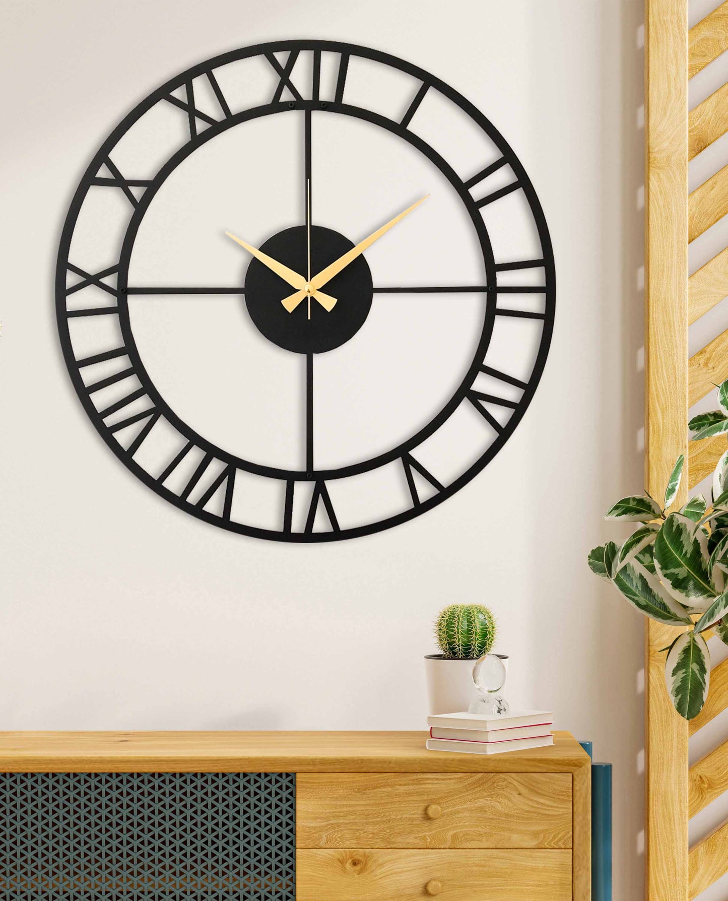 10-Dekoratif Metal Duvar Saati