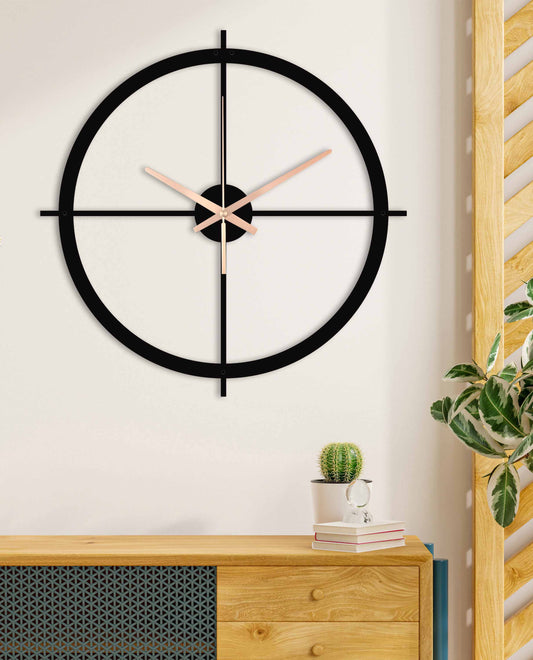 11-Dekoratif Metal Duvar Saati