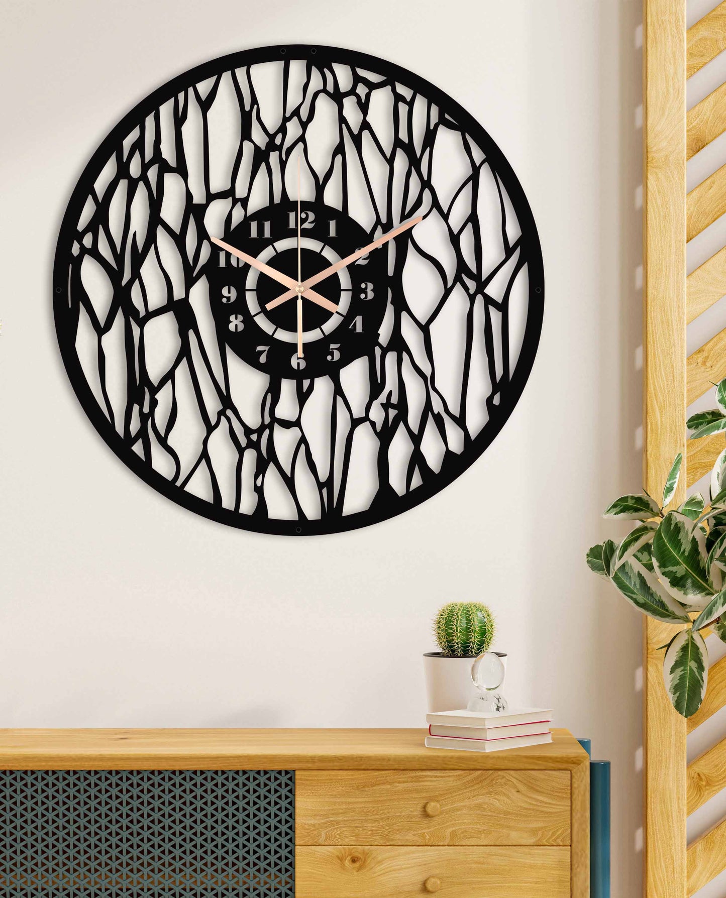 16-Dekoratif Metal Duvar Saati