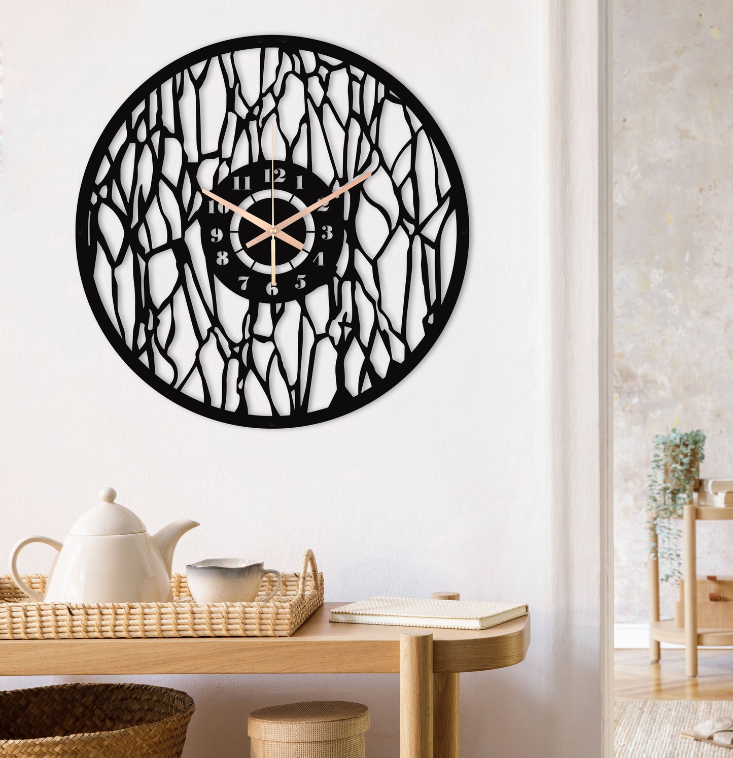 16-Dekoratif Metal Duvar Saati