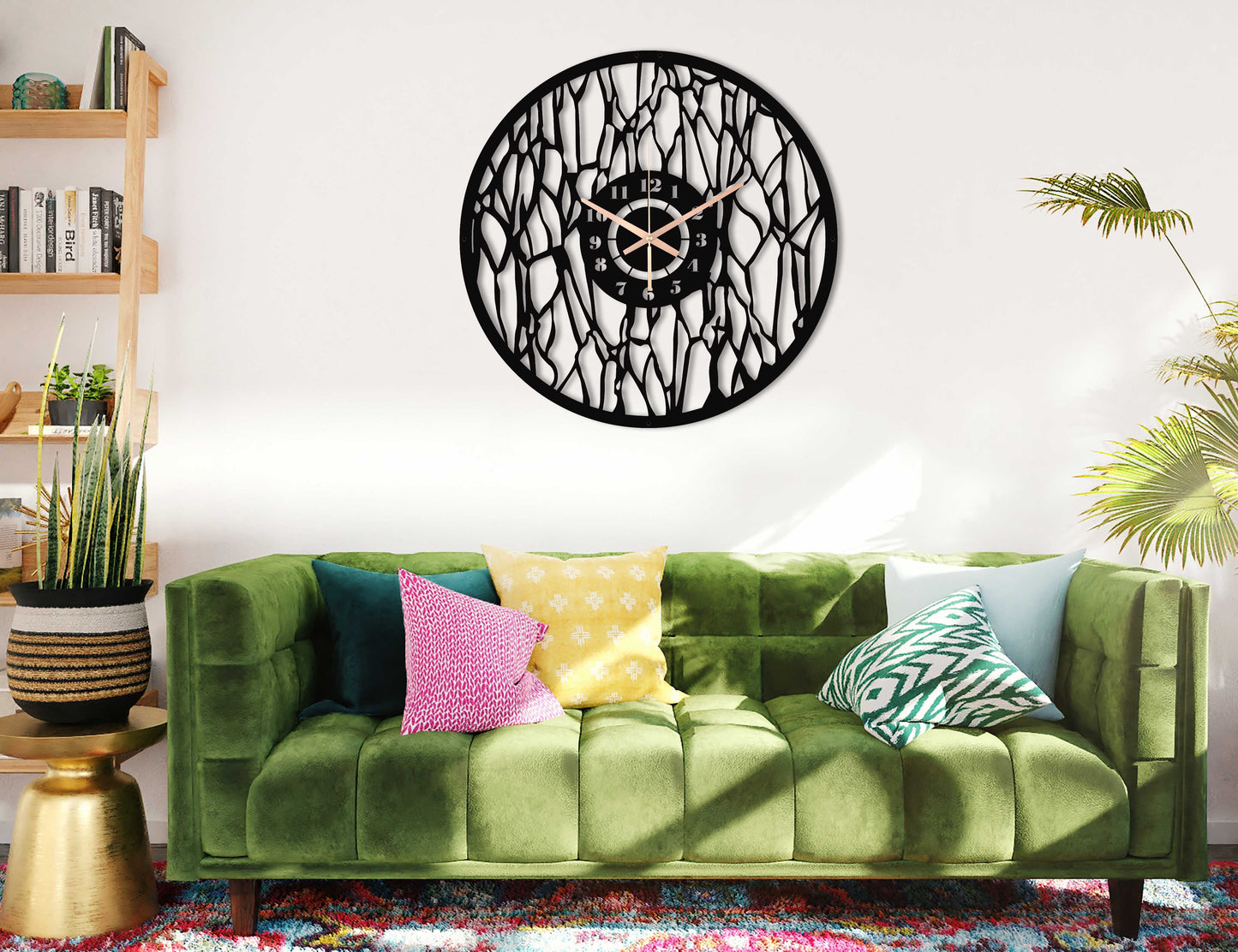 16-Dekoratif Metal Duvar Saati