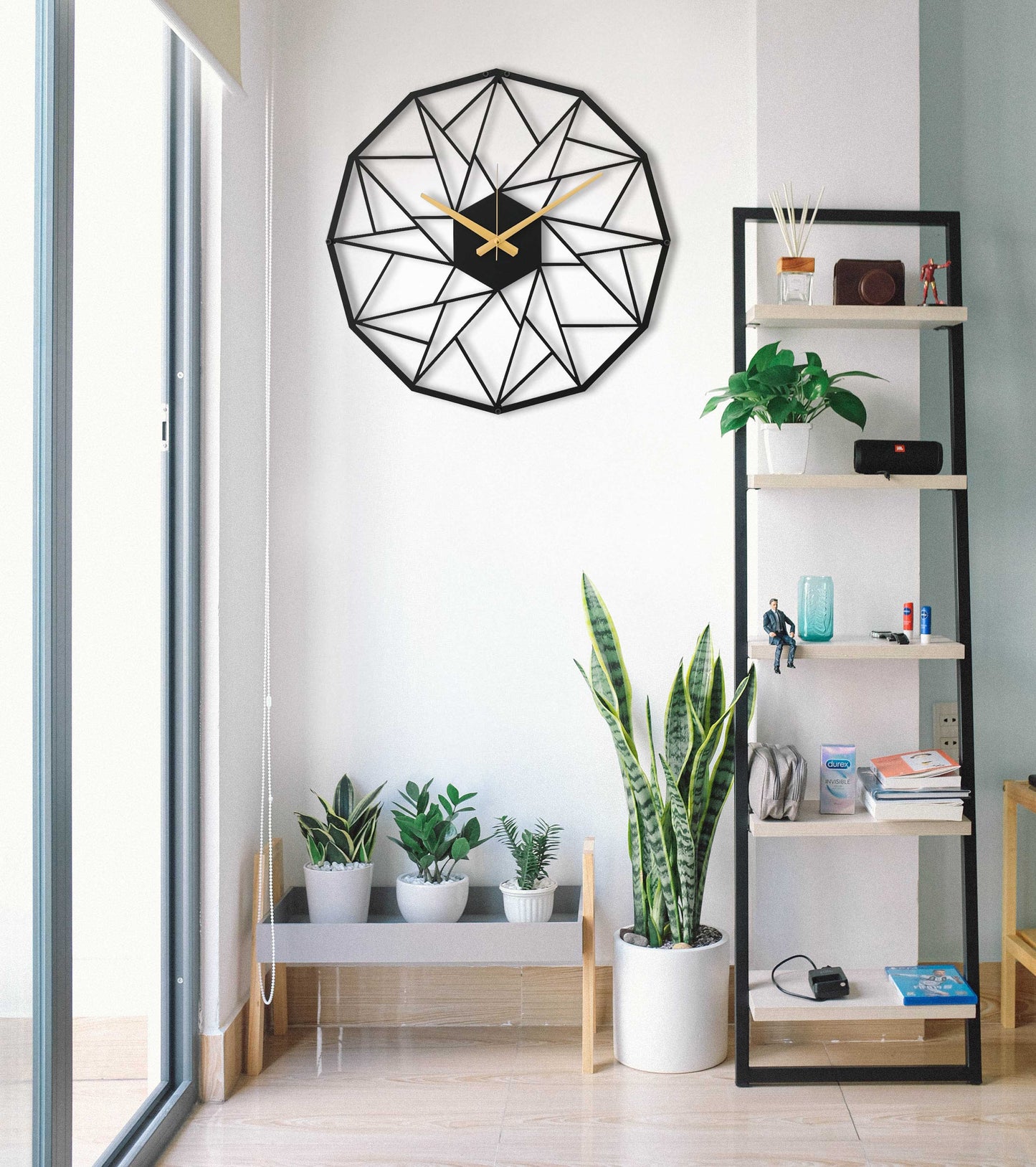 17-Dekoratif Metal Duvar Saati