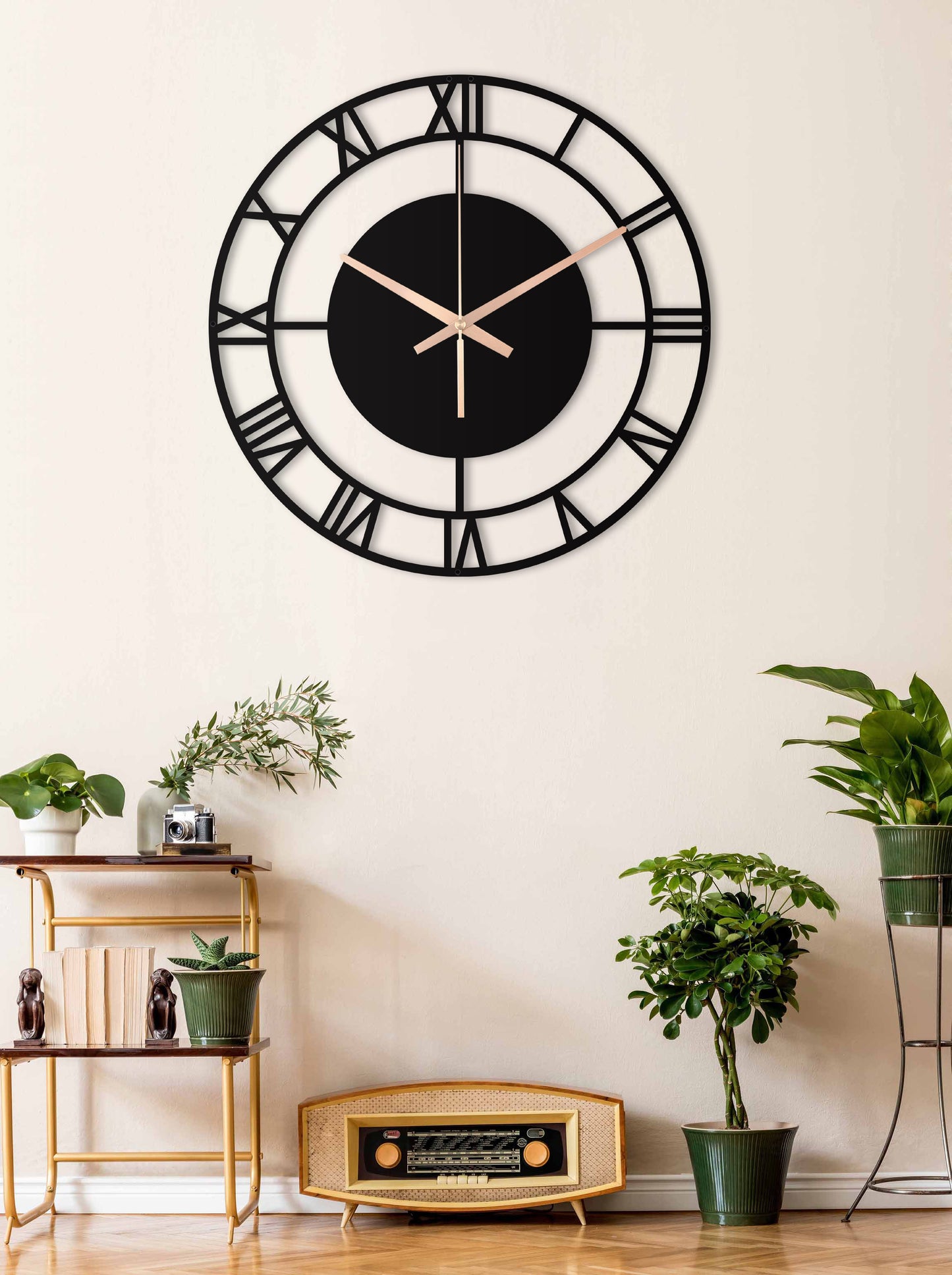 19-Dekoratif Metal Duvar Saati