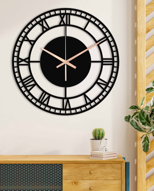 23-Dekoratif Metal Duvar Saati