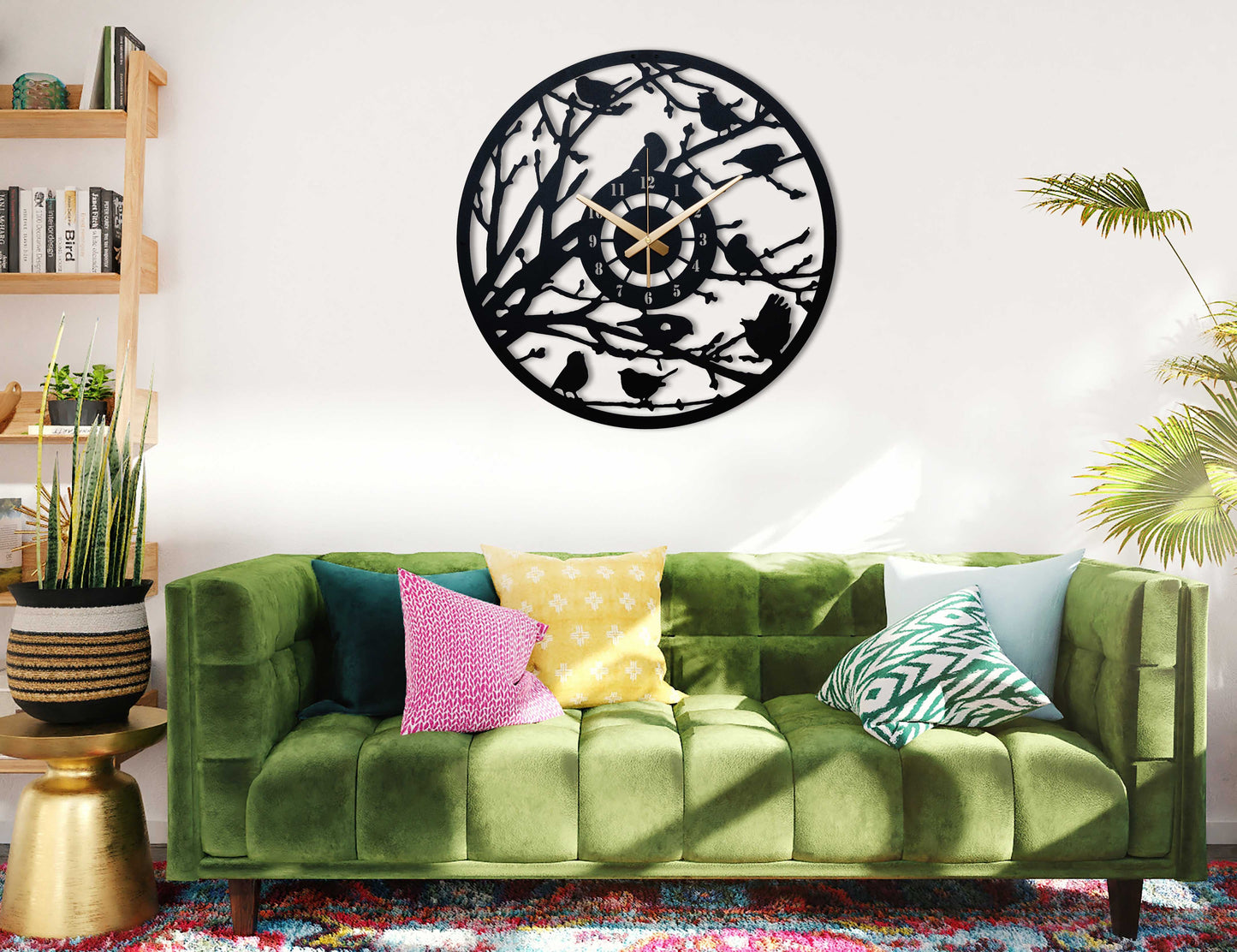 30-Dekoratif Metal Duvar Saati
