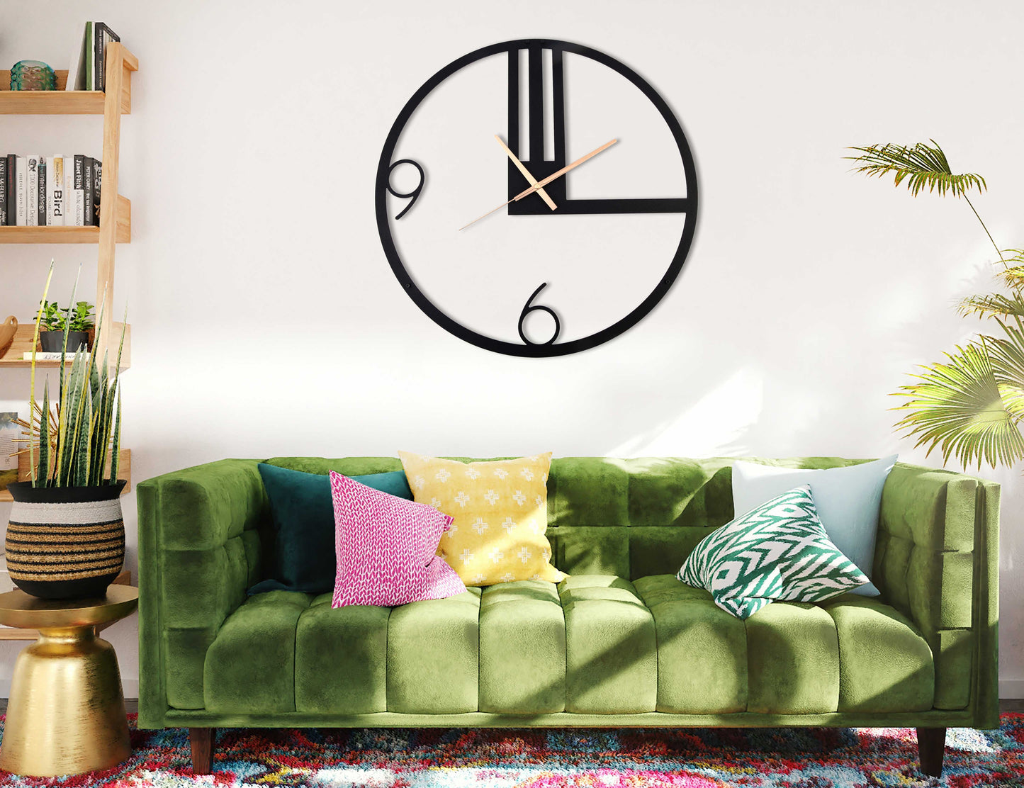 38-Dekoratif Metal Duvar Saati