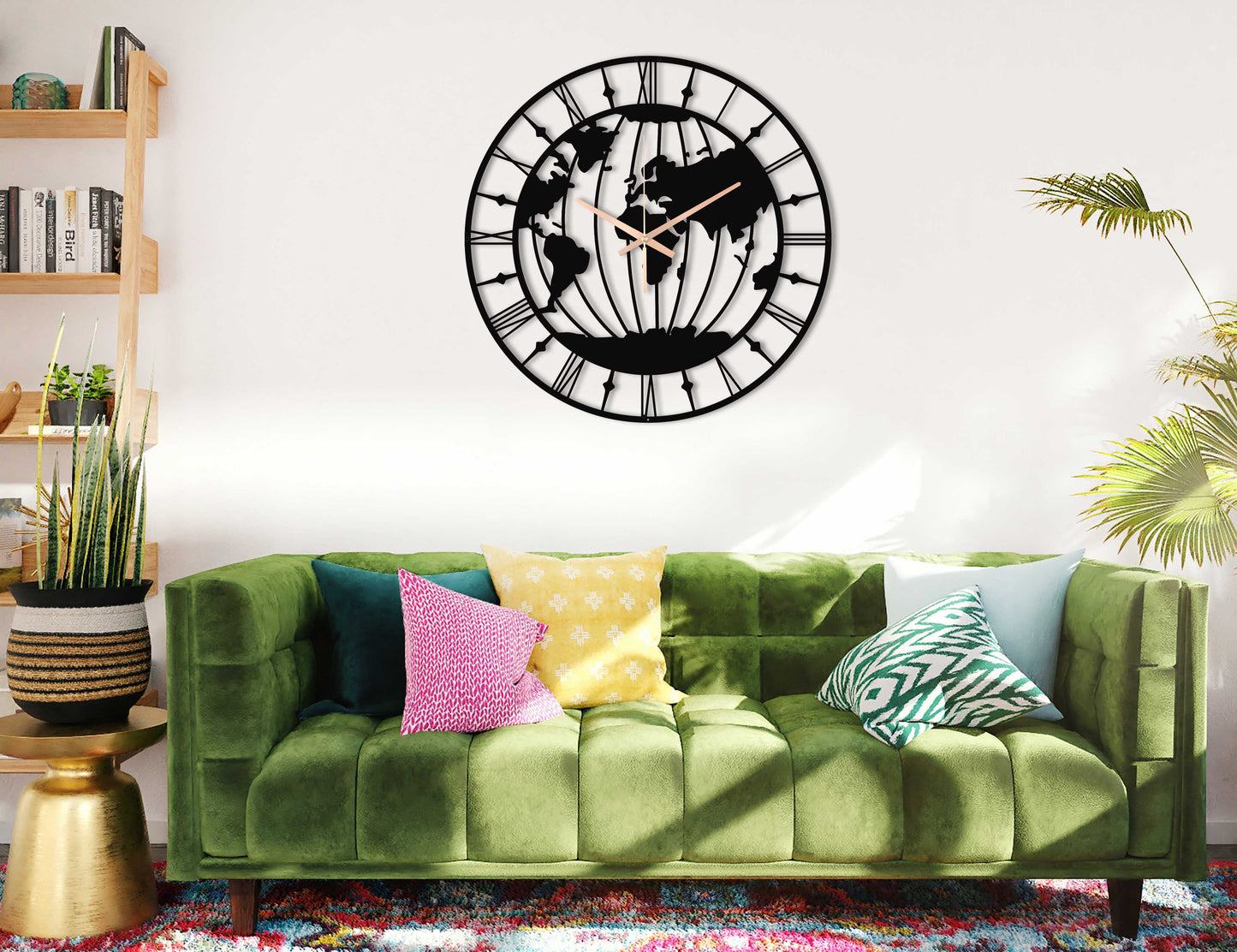 51-Dekoratif Metal Duvar Saati