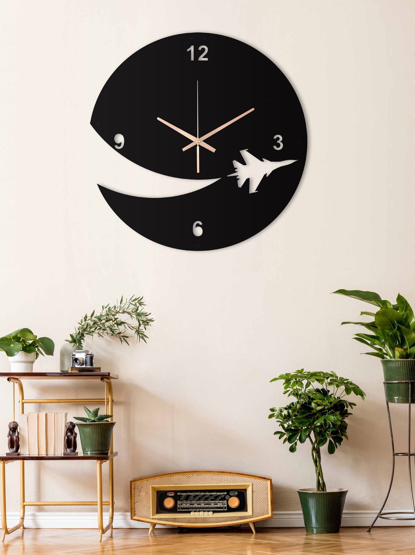 52-Dekoratif Metal Duvar Saati