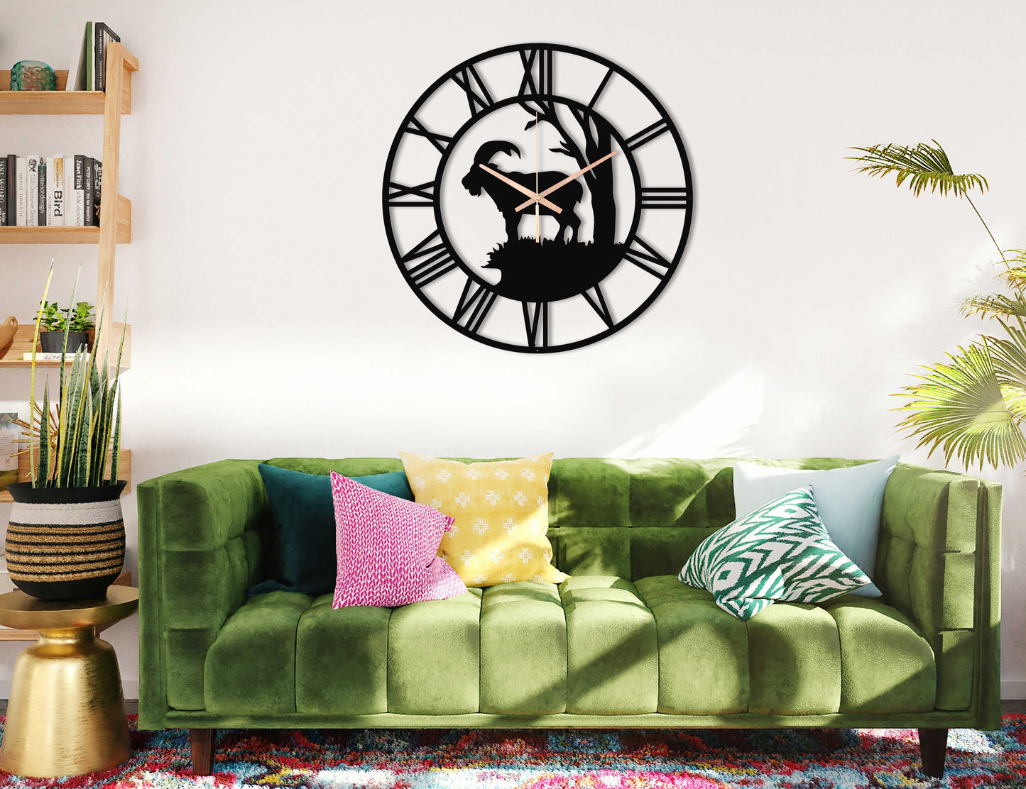 55-Dekoratif Metal Duvar Saati