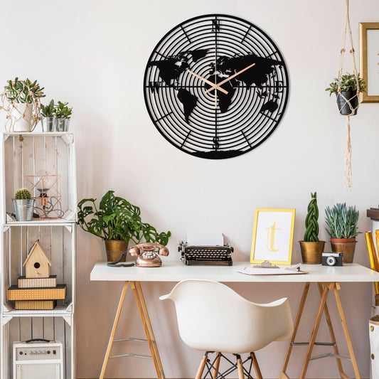 59-Dekoratif Metal Duvar Saati