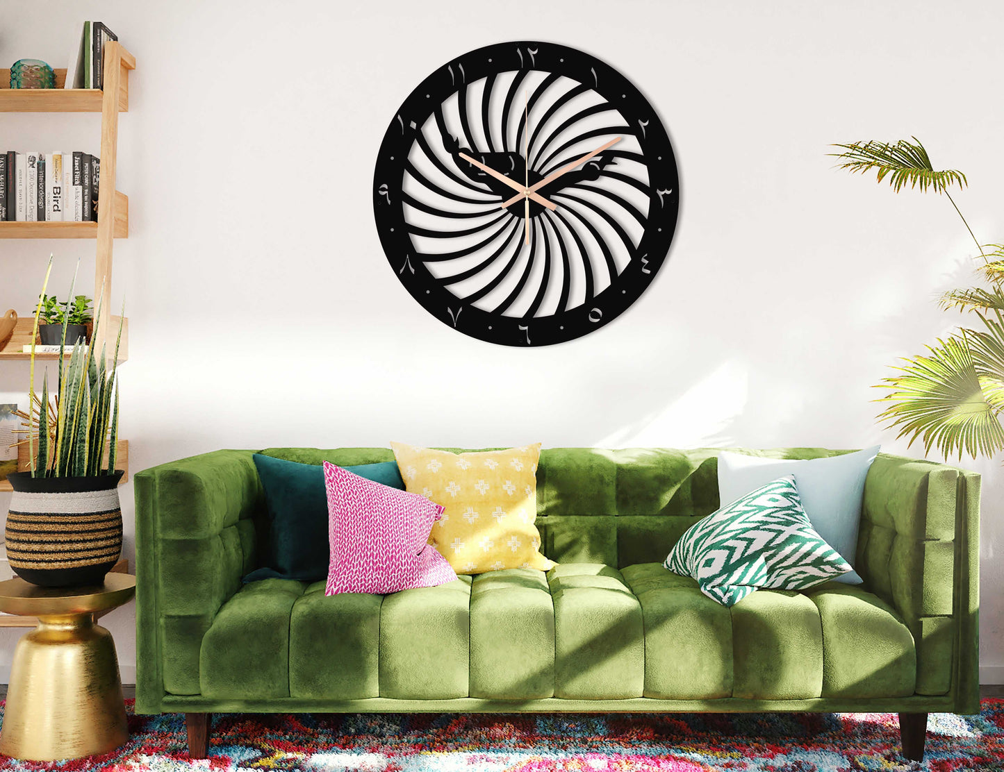 61-Dekoratif Metal Duvar Saati