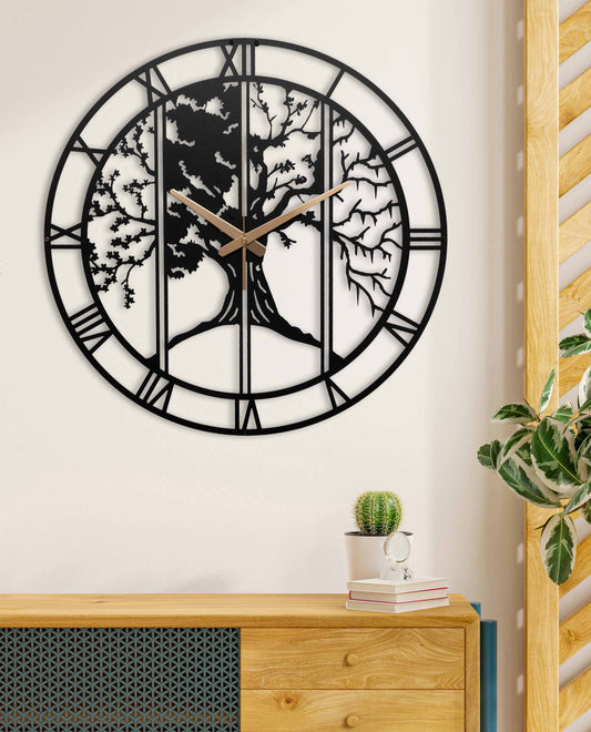 67-Dekoratif Metal Duvar Saati