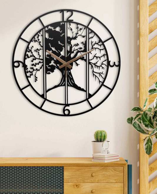 68-Dekoratif Metal Duvar Saati