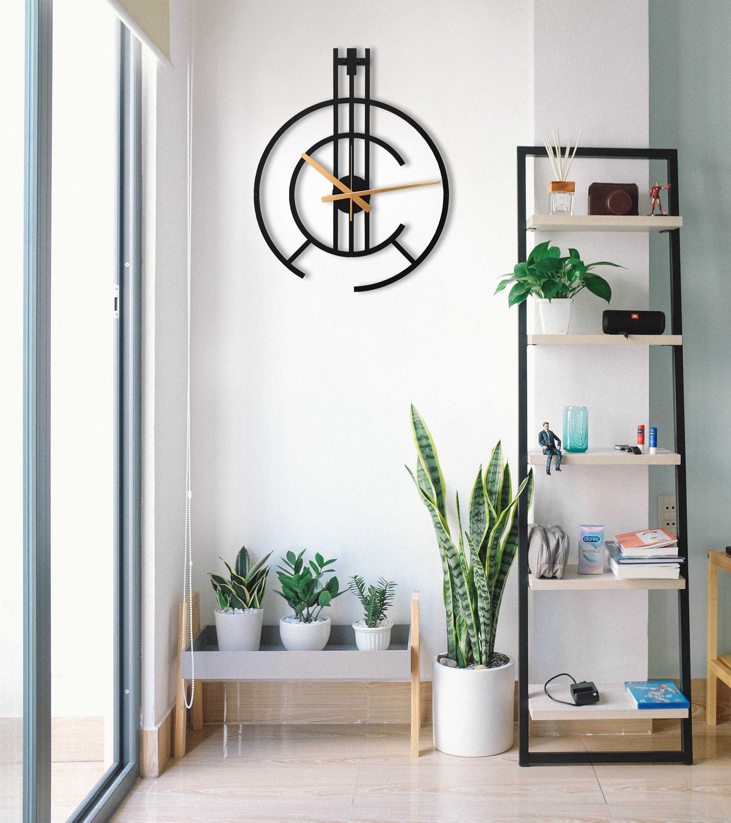 72-Dekoratif Metal Duvar Saati