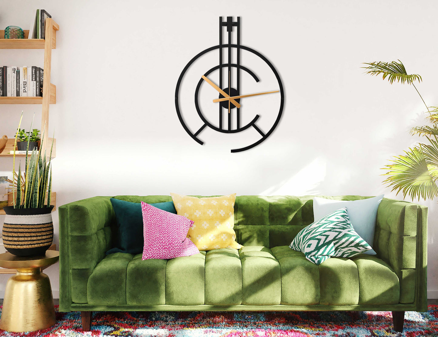 72-Dekoratif Metal Duvar Saati