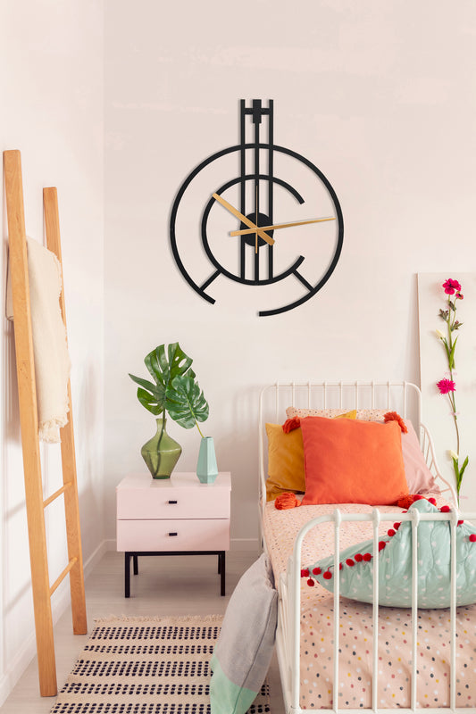 72-Dekoratif Metal Duvar Saati