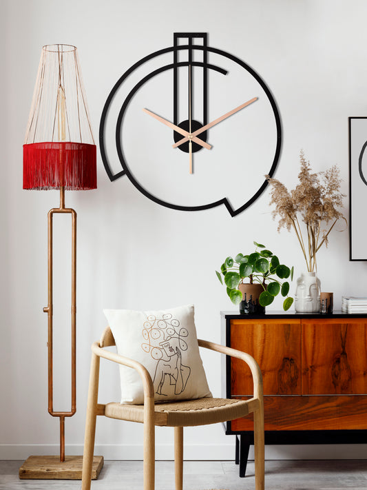 75-Dekoratif Metal Duvar Saati