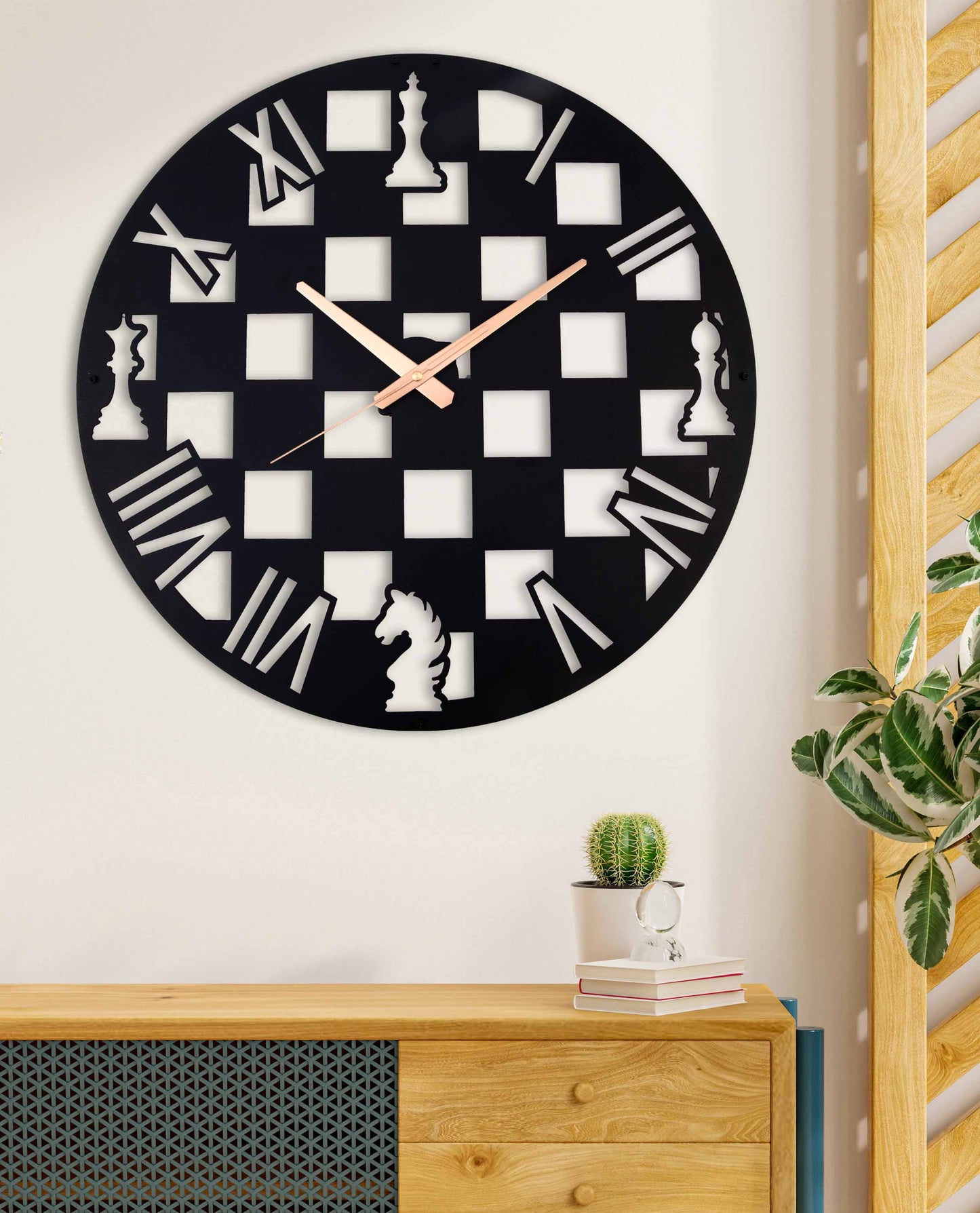 83-Dekoratif Metal Duvar Saati