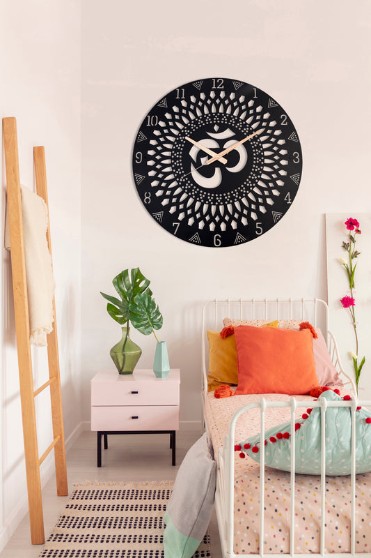 84-Dekoratif Metal Duvar Saati