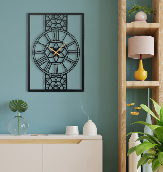 88-Dekoratif Metal Duvar Saati