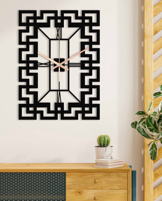 102-Dekoratif Metal Duvar Saati