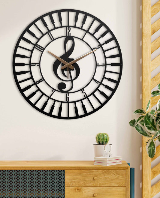 113-Dekoratif Metal Duvar Saati