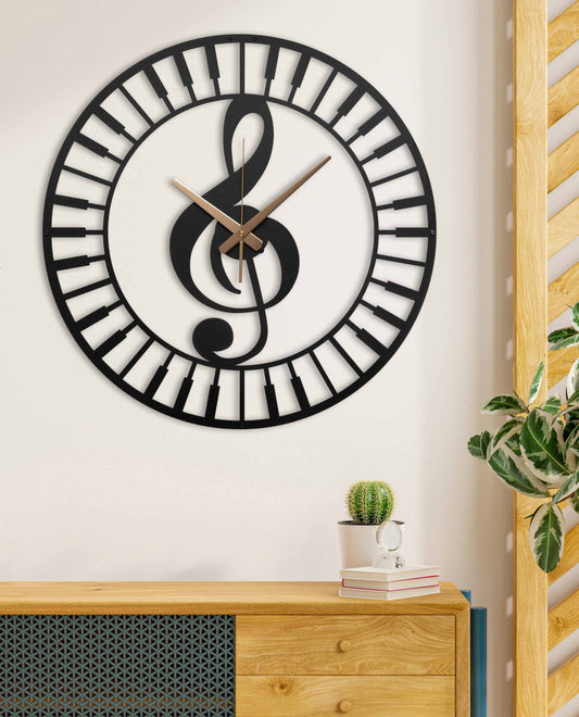 114-Dekoratif Metal Duvar Saati