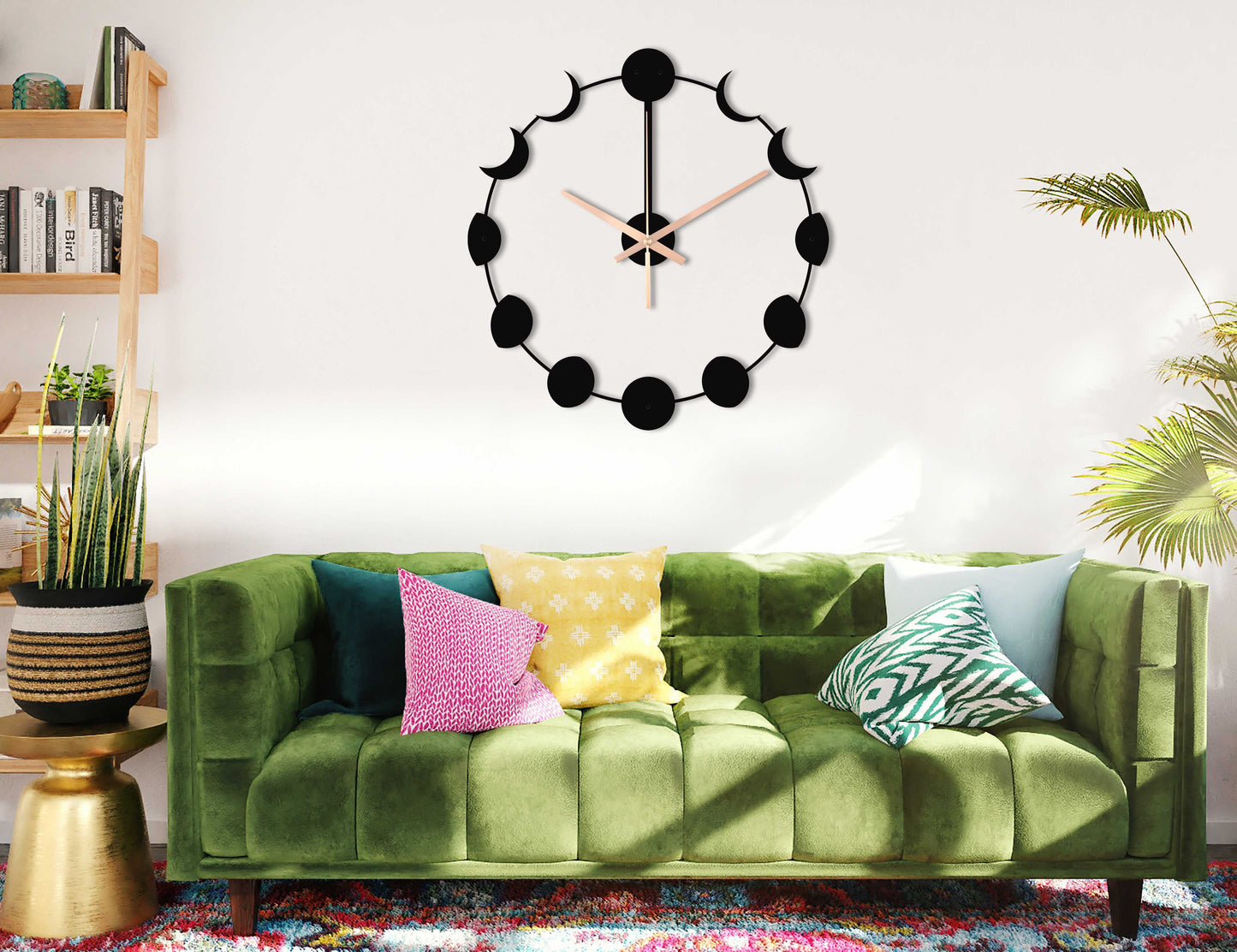 121-Dekoratif Metal Duvar Saati