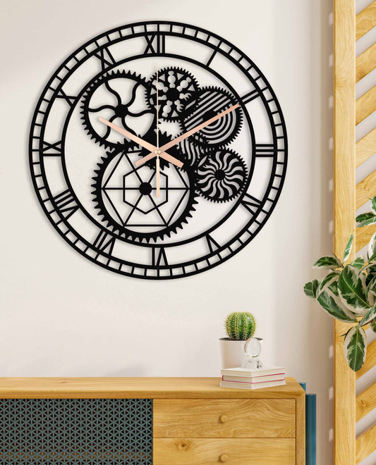 122-Dekoratif Metal Duvar Saati