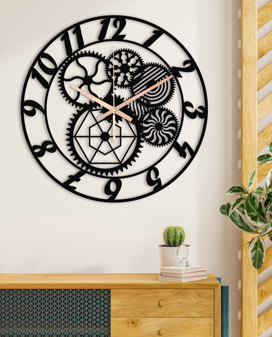 125-Dekoratif Metal Duvar Saati