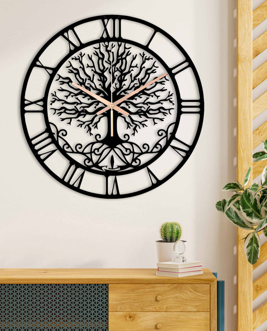 130-Dekoratif Metal Duvar Saati