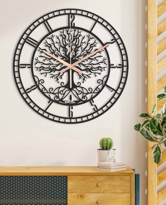 131-Dekoratif Metal Duvar Saati