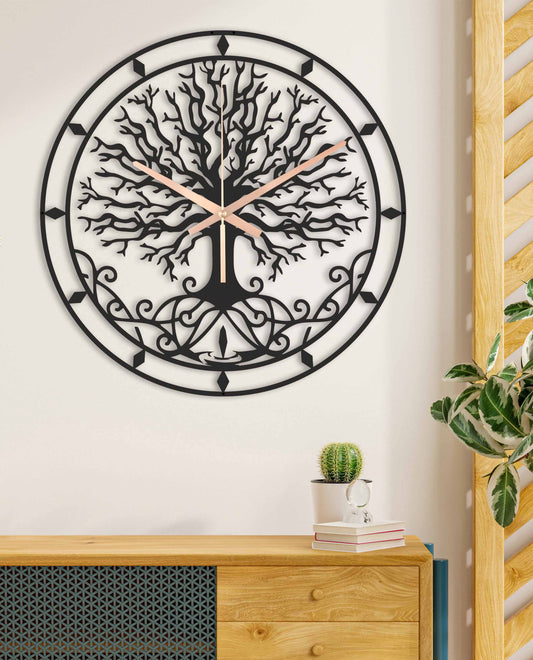 132-Dekoratif Metal Duvar Saati