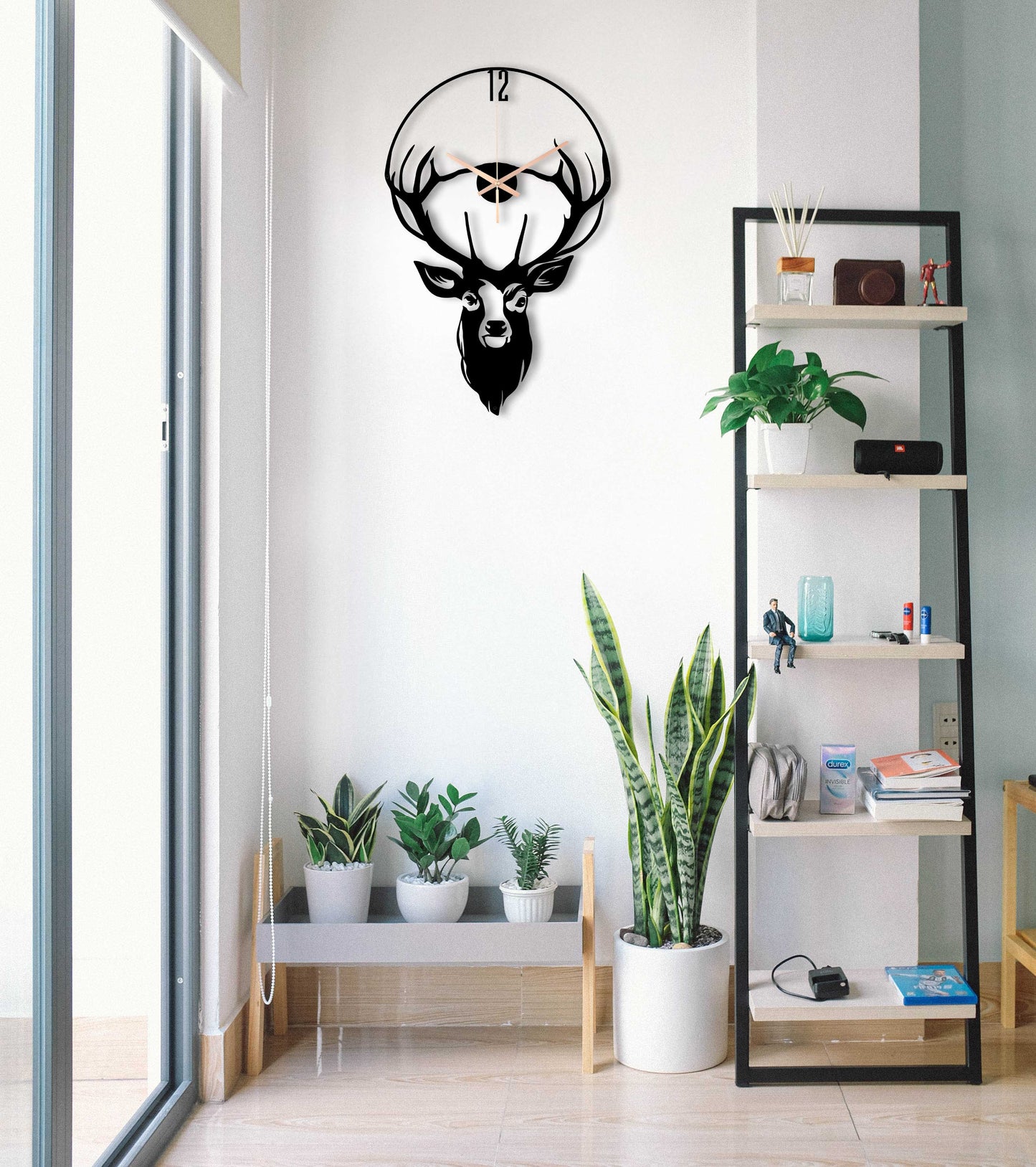 137-Dekoratif Metal Duvar Saati