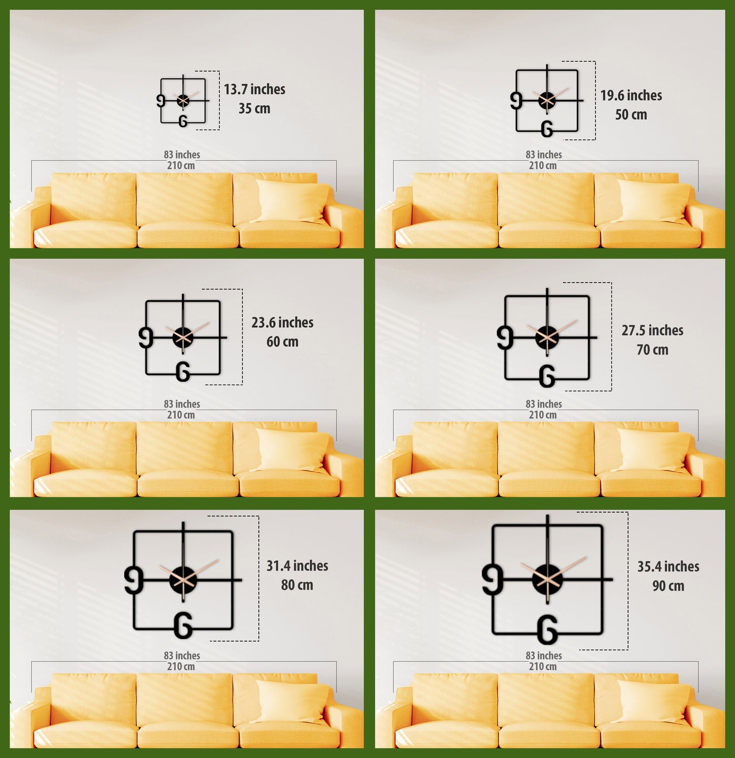 148-Dekoratif Metal Duvar Saati