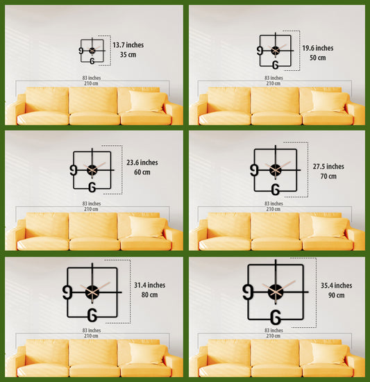 148-Dekoratif Metal Duvar Saati