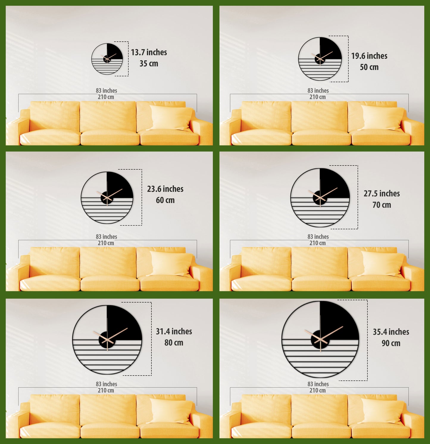 149-Dekoratif Metal Duvar Saati