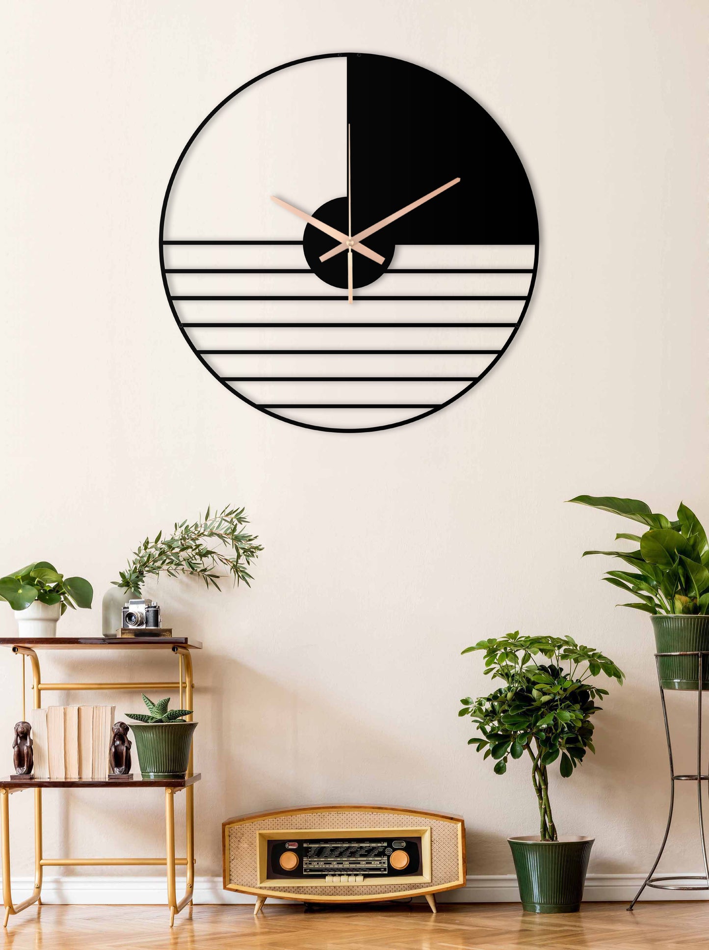 149-Dekoratif Metal Duvar Saati