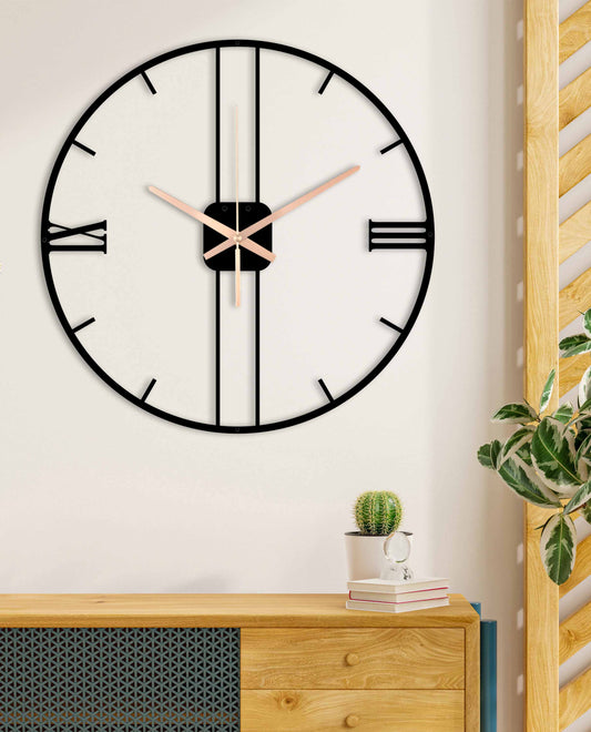 152-Dekoratif Metal Duvar Saati